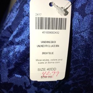 Soma 40DD Bra, NWT
